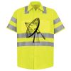 Men's High Visibility Safety Short Sleeve Work Shirt Thumbnail