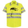 Men's High Visibility Safety Short Sleeve Work Shirt Thumbnail